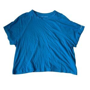 NEW Good hYOUman Boxy Fit Cropped Tee Blue